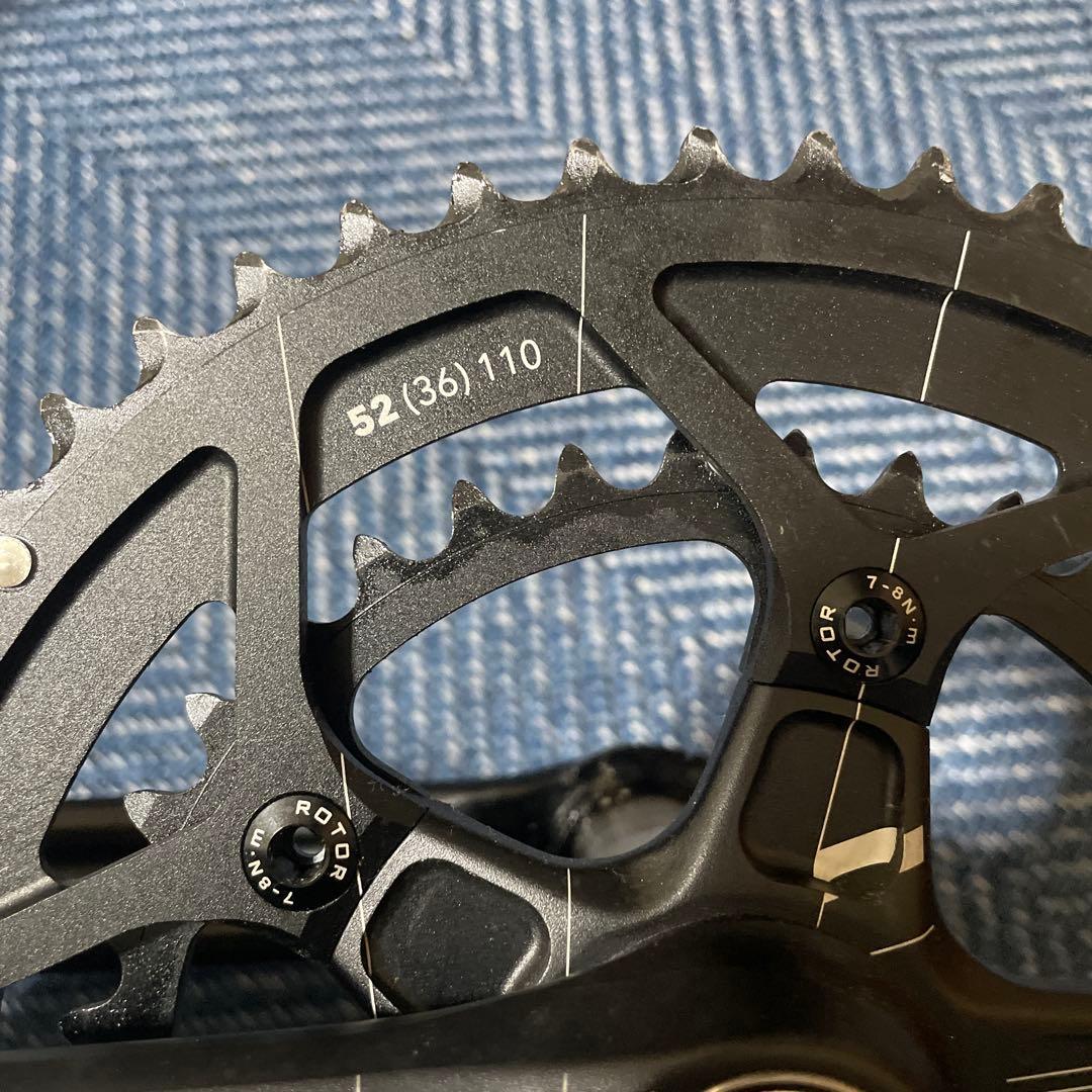 ROTOR 3DF クランクセット 52/36T 172.5mm