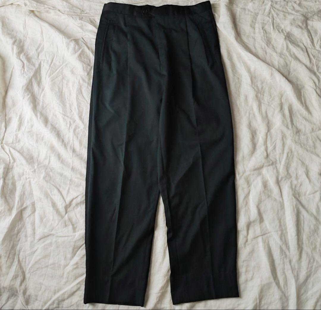 レア 80~ VALENTINO 2タック ワイドスラックス 黒 OPTIジップ