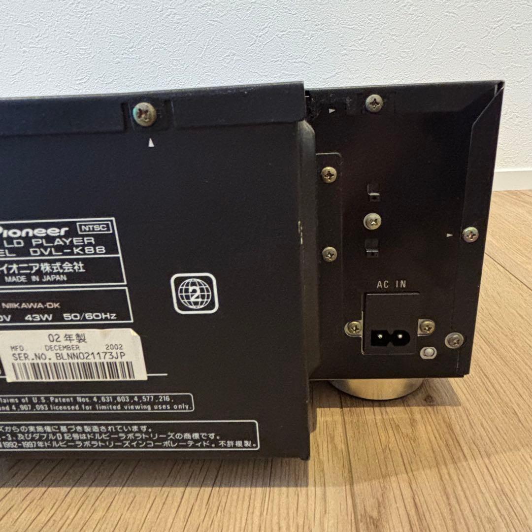 美品Pioneer DVD/LDコンパチブルプレーヤーカラオケ対応DVL-K88