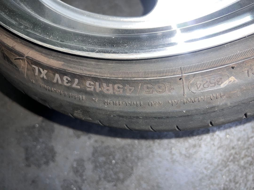 RAYONE 15インチ　7J+35 PCD100 4穴　深リム　美品