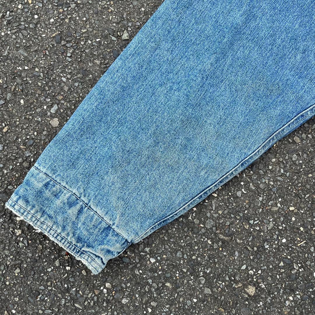 90s OLD NAVY デニムカバーオール 裏地ネル 襟コーデュロイ XL