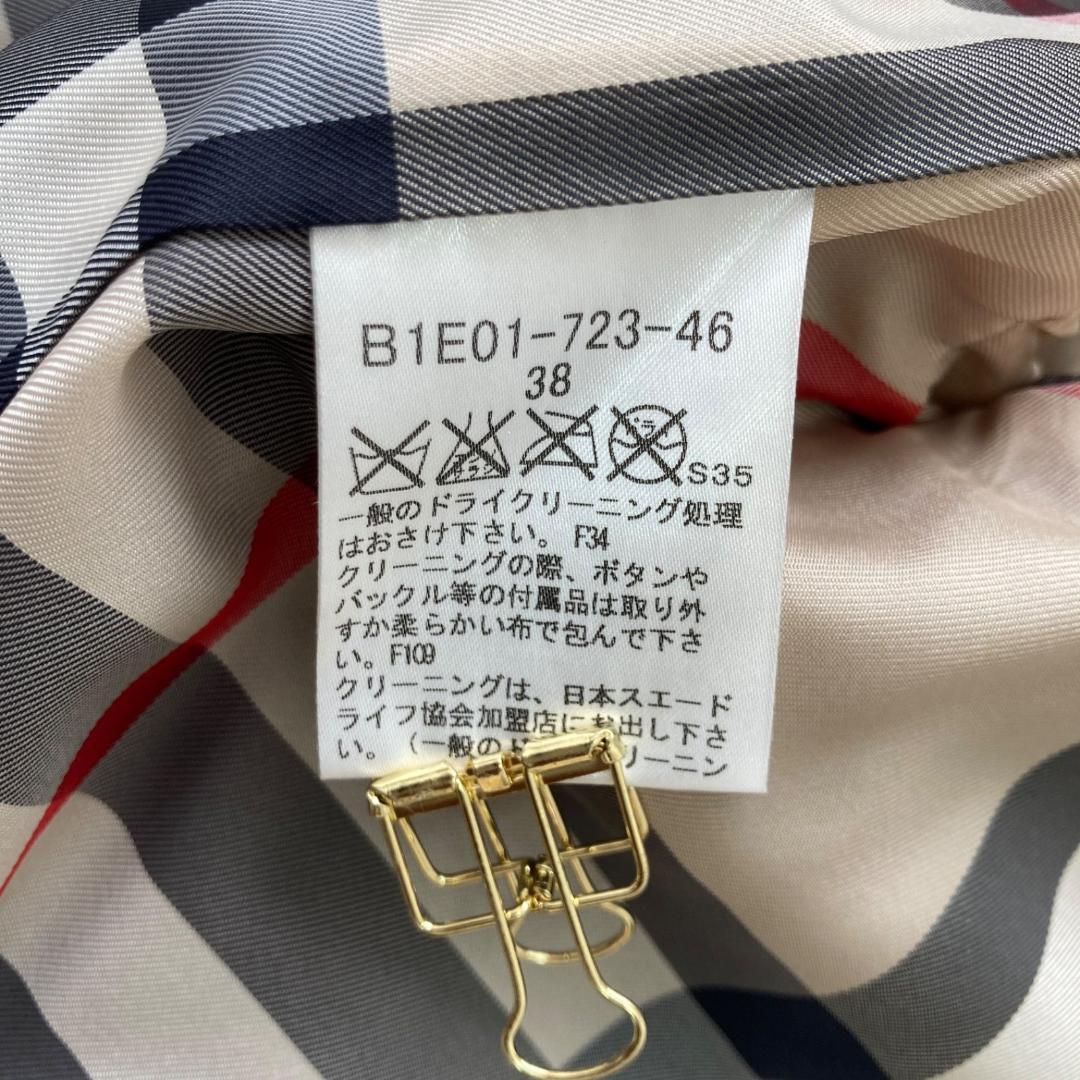 Burberry レザージャケット キャメル 38 ノバチェック