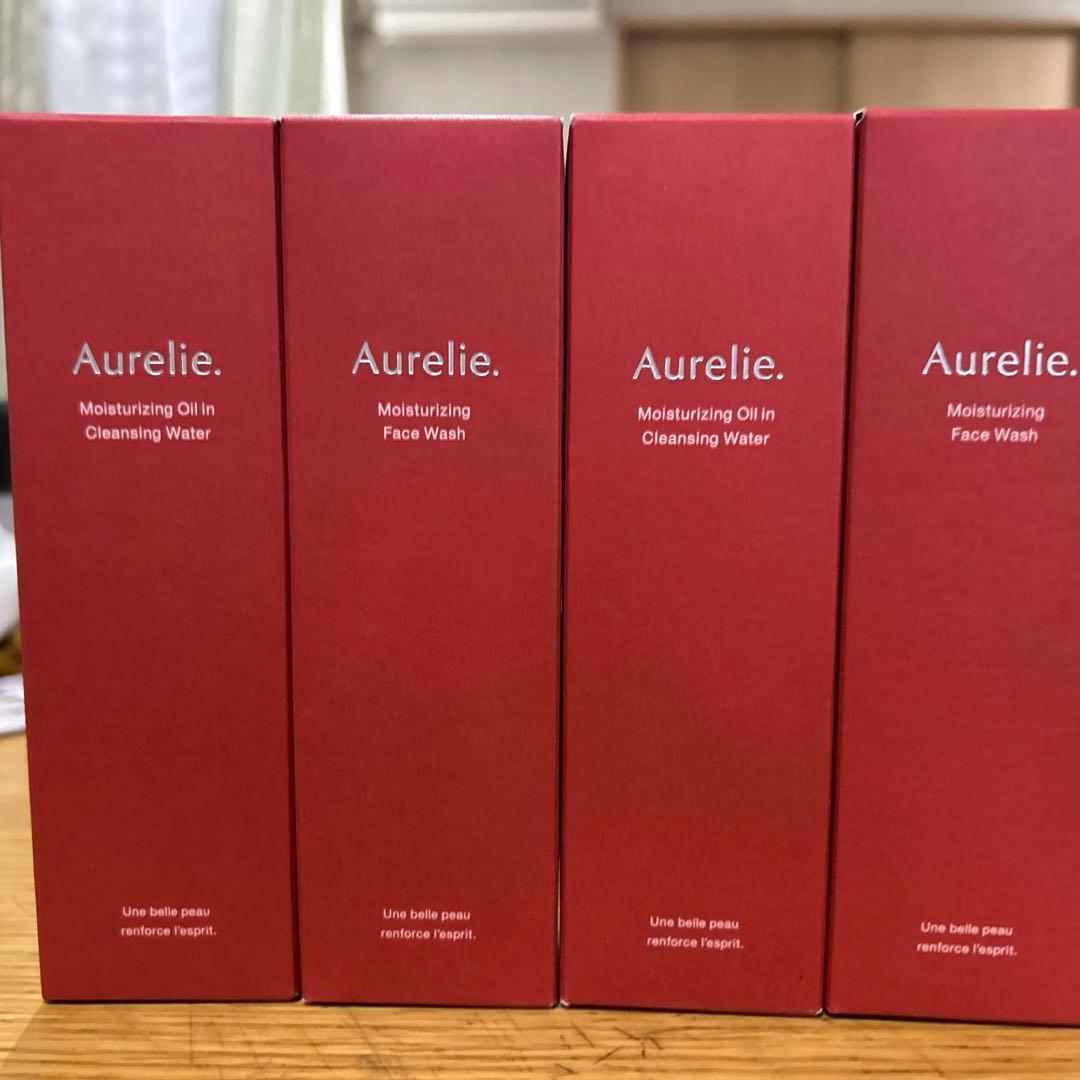 Aurelie クレンジングウォーター、ウォッシュ４本セット