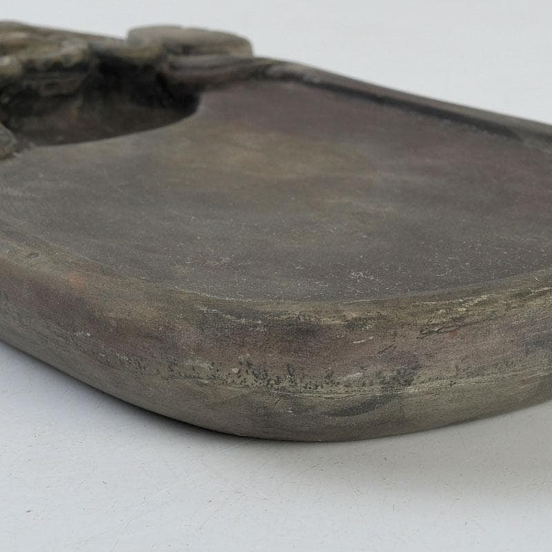 中国　書道具　雲龍彫　端渓硯　C　9401