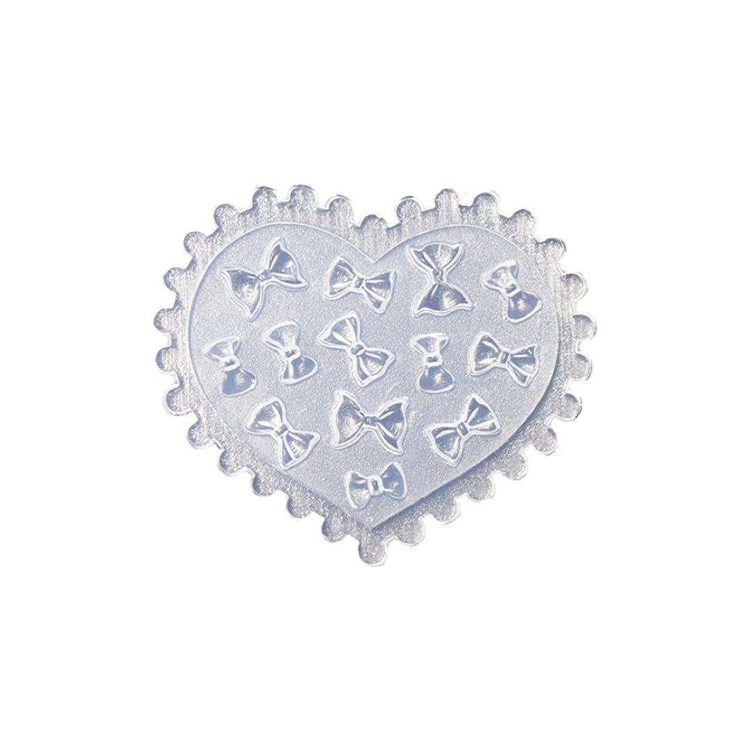 40%off‼️イロジェルシリコンモールド【ハート型】レリーフネイル フラワー