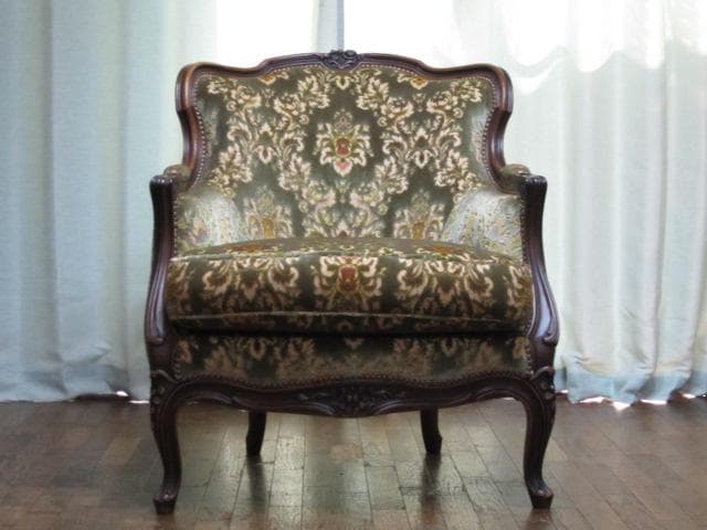 カリモク domani ドマーニ Louis XV 1人掛け ソファ 定価46万