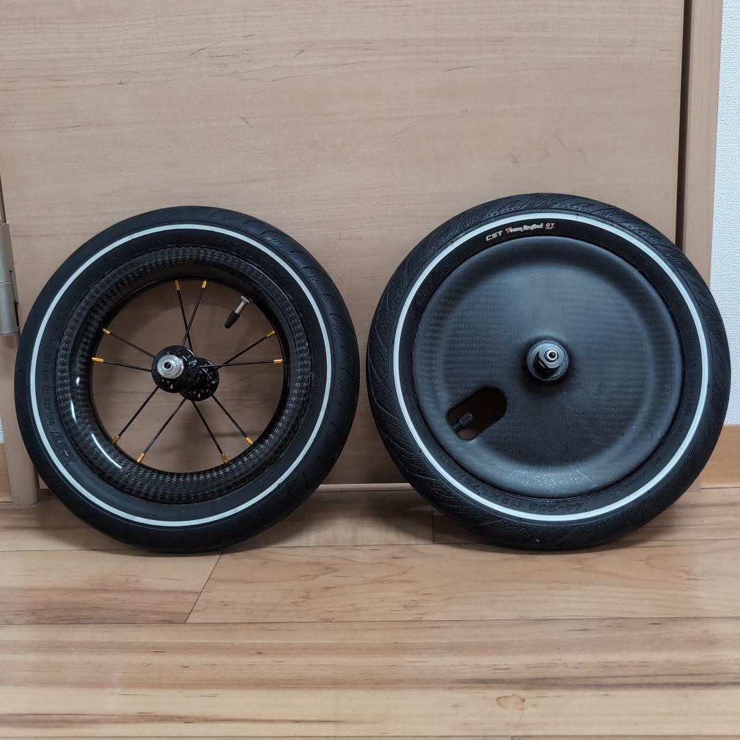 ヴヴヴ リアディスクのみ12インチ カーボンホイール ランバイク最高速