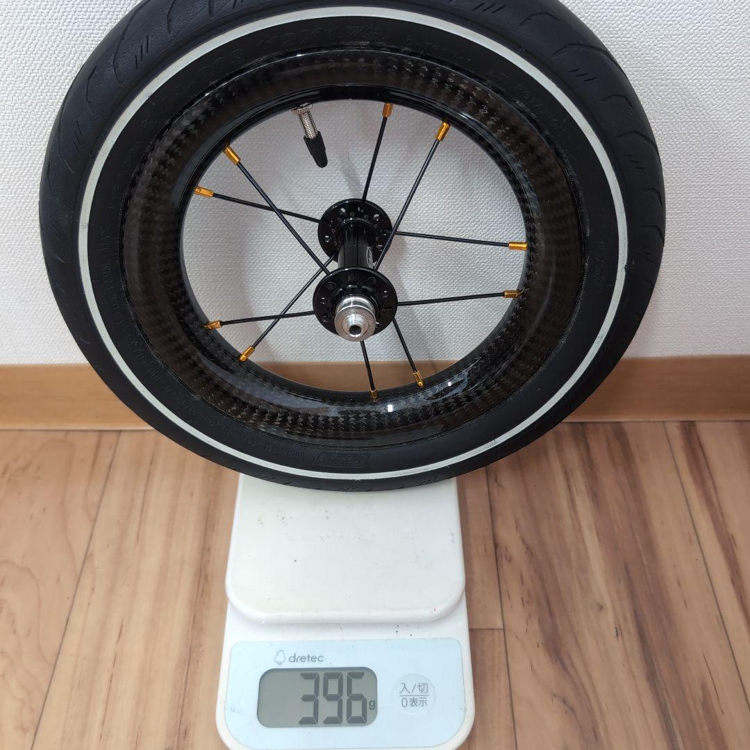 ヴヴヴ リアディスクのみ12インチ カーボンホイール ランバイク最高速