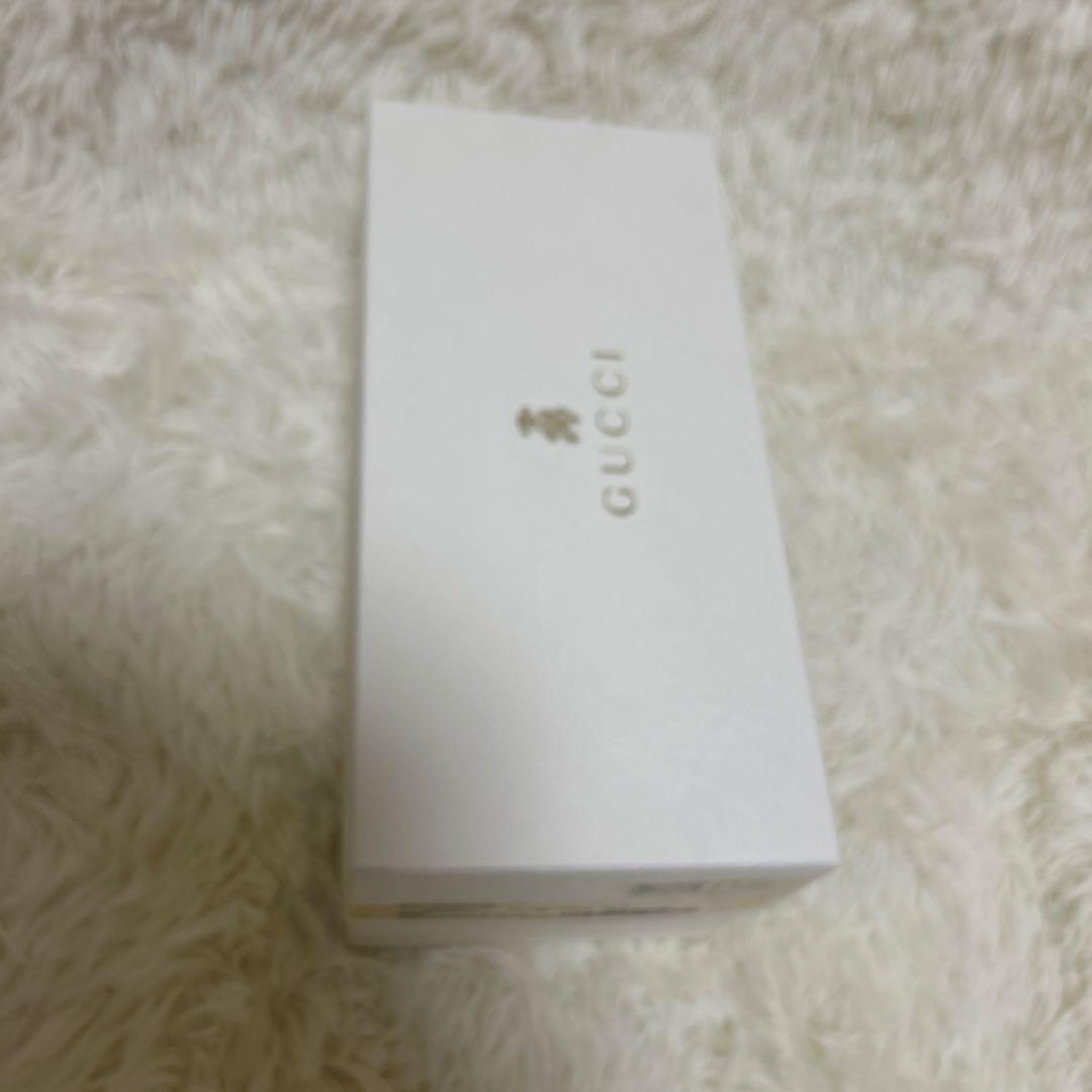 【未使用】GUCCI ボトルケース　ネイビー　GG 内部アルミ加工