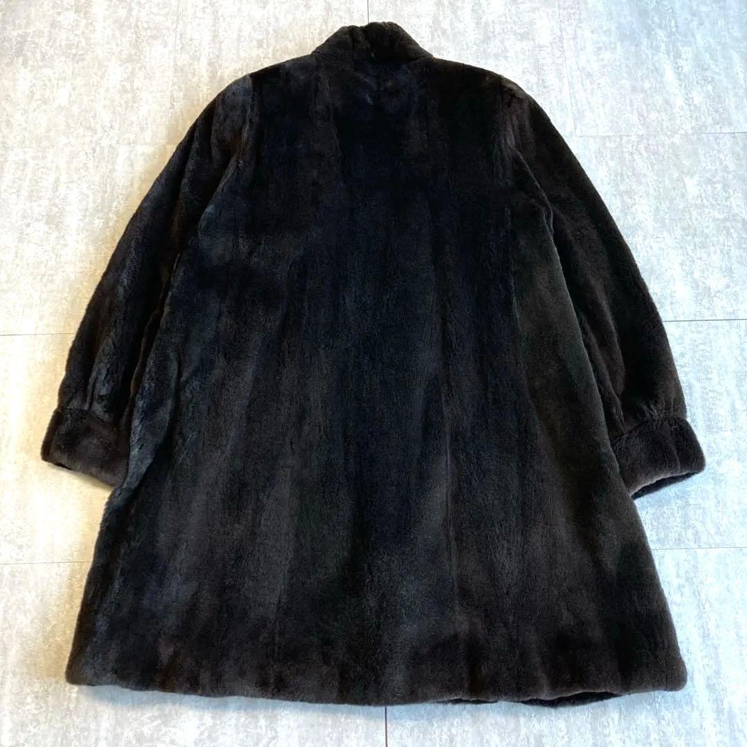 ☆SAGA MINK リアルファーコート Nakamura fur 15 黒