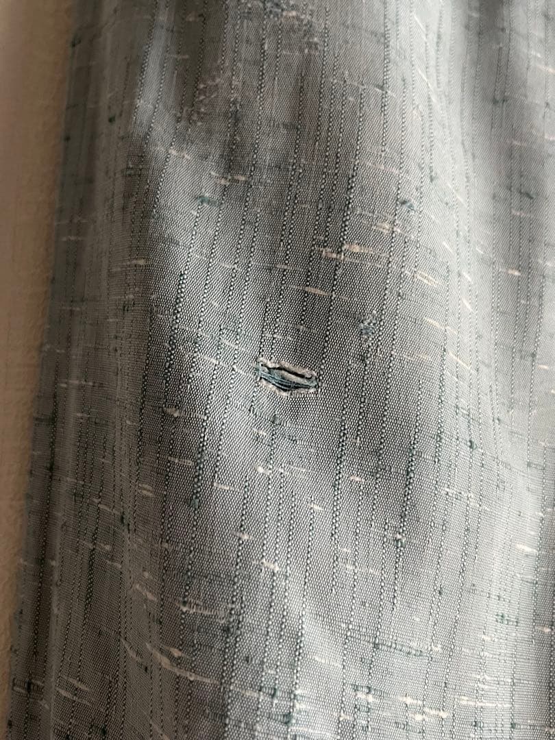 50s スラックス 絣 リネン レーヨン