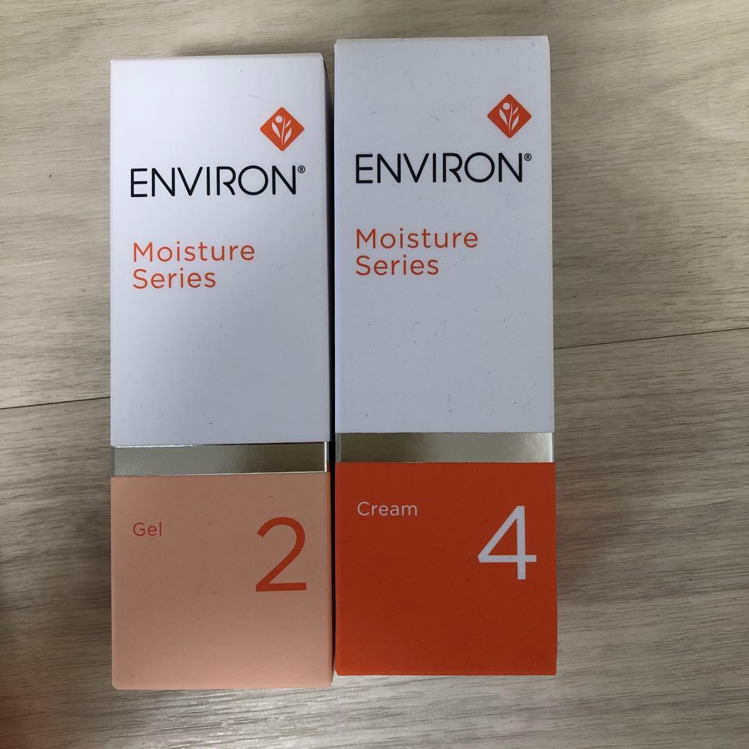 フェイスクリーム ENVIORN Moisture Series Gel 2 & Cream 4