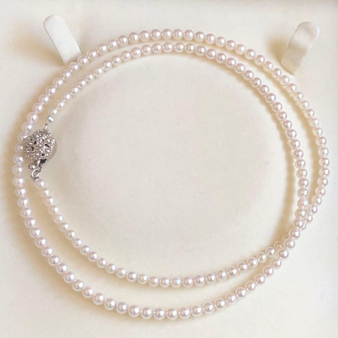 アコヤ真珠 ベビーパール セミロングネックレス マチネー 糸替え済み