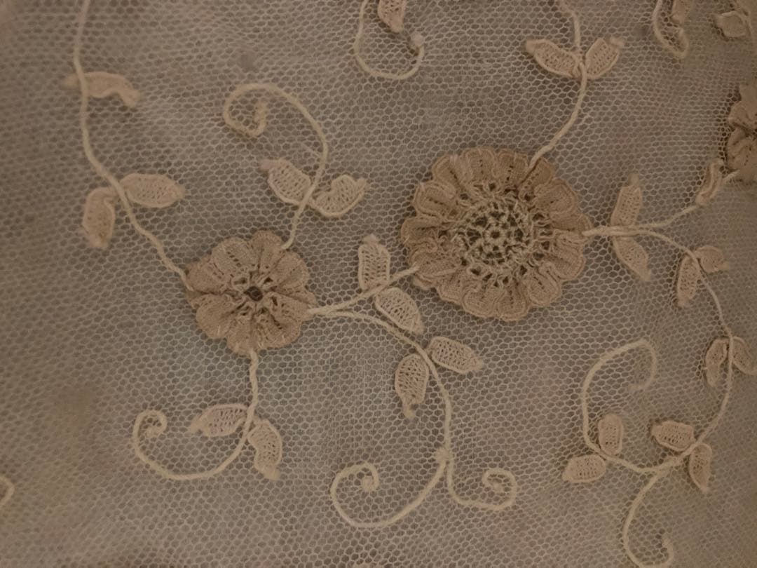 ベルギー　アンティーク　アプリカシオンレース