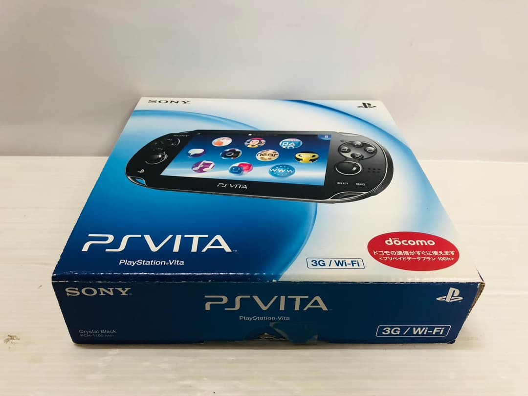 ★未使用★極美品PS Vita3G/Wi-Fiモデルクリスタル・ブラック1100