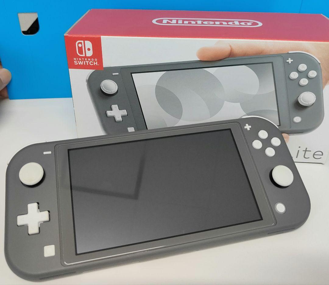 Nintendo Switch Lite グレー 本体　箱　ACアダプター付き