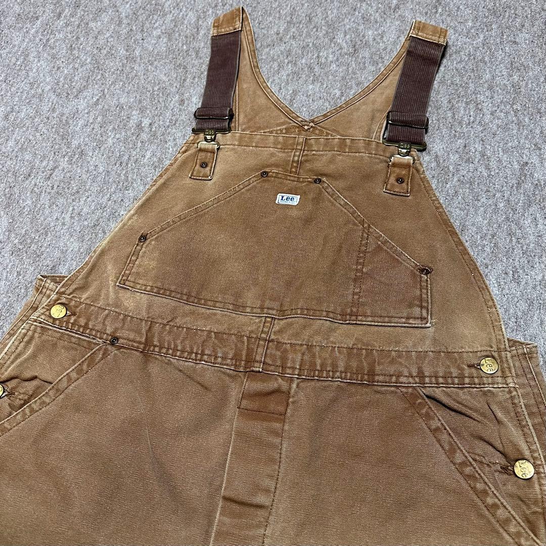 Lee オーバーオール ブラウンダック ダブルニー 山ポケ 60s 70s