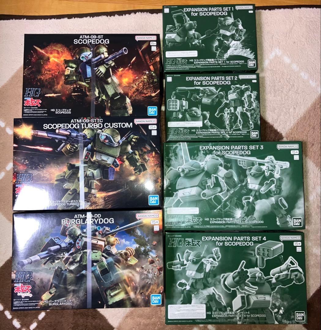 装甲騎兵ボトムズ HGスコープドッグシリーズ ７点セット