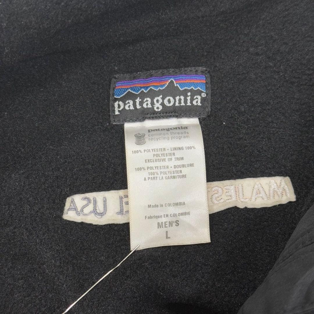 古着 00s パタゴニア シェルドシンチラ ナイロン ジャケット ブラック 黒①