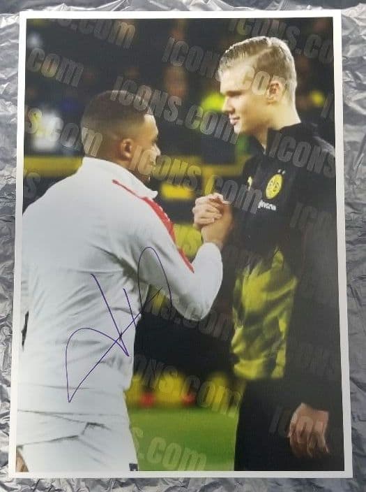 ICONS　エムバペ　ハーランド　直筆サイン　フォトグラフ　写真