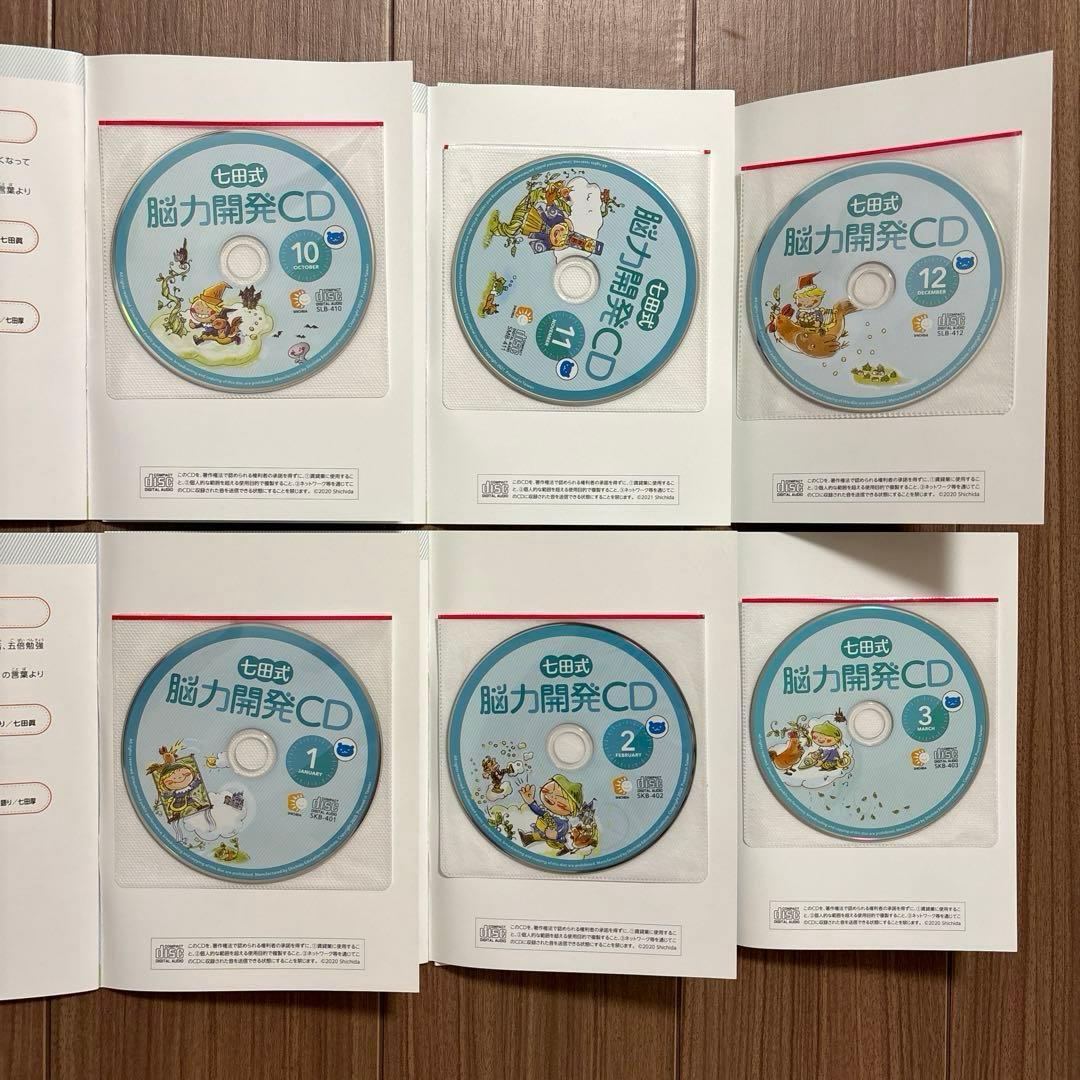 七田式 能力開発CD 年中 くま 12ヶ月セット 1年分