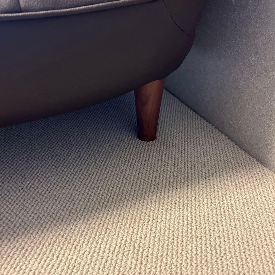 【YTK TBT】ソファー　ソファ　革ソファー　ウォルナット　2人掛け