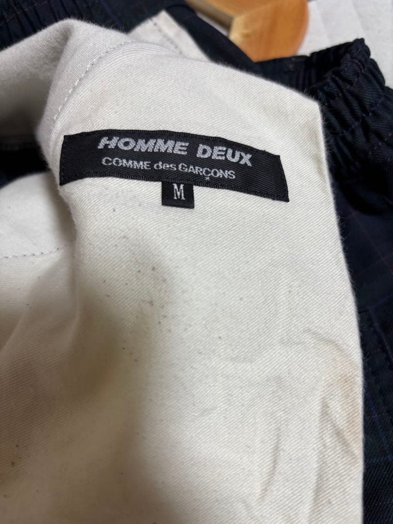 コムデギャルソン　ブラックウォッチ　セレモニーパンツ