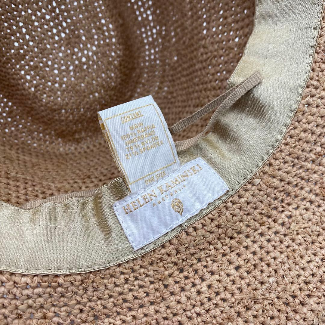 HELEN KAMINSKI ラフィアハット テンガロンハット 麦わら帽子 56