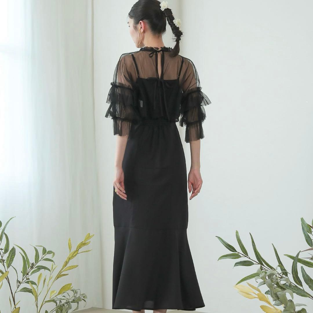 kana チュール ティアード ボレロ 3way キャミワンピース ドレス　M