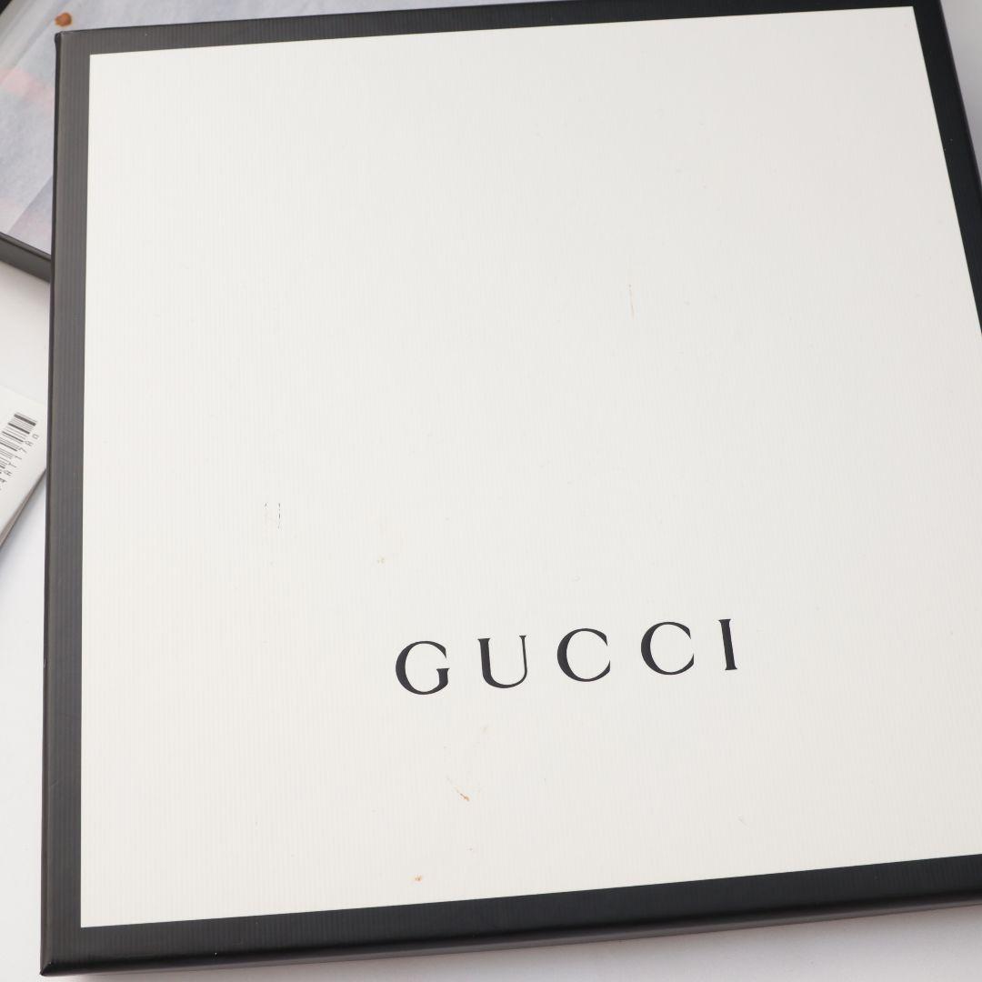 未使用 グッチ GUCCI ネイビー シルク ハンカチ ポケットチーフ