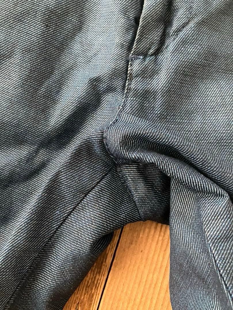 C+ CPLUS シープラス デニムスラックス 30 新品未使用 イタリア製 麻