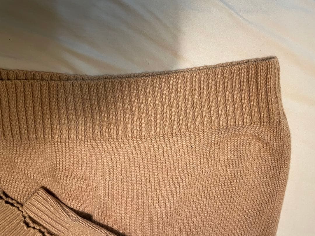 古着　ポロ　ラルフローレン　刺繍ロゴハーフジップ ニットセーター