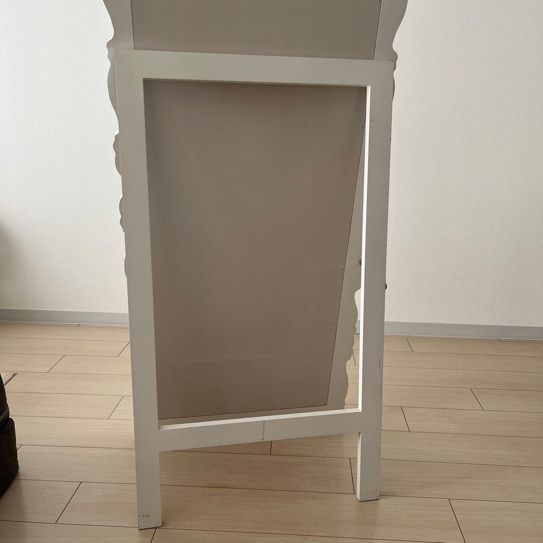 アンティーク調 大型 姿見 スタンドミラー シャビーシック フレンチ