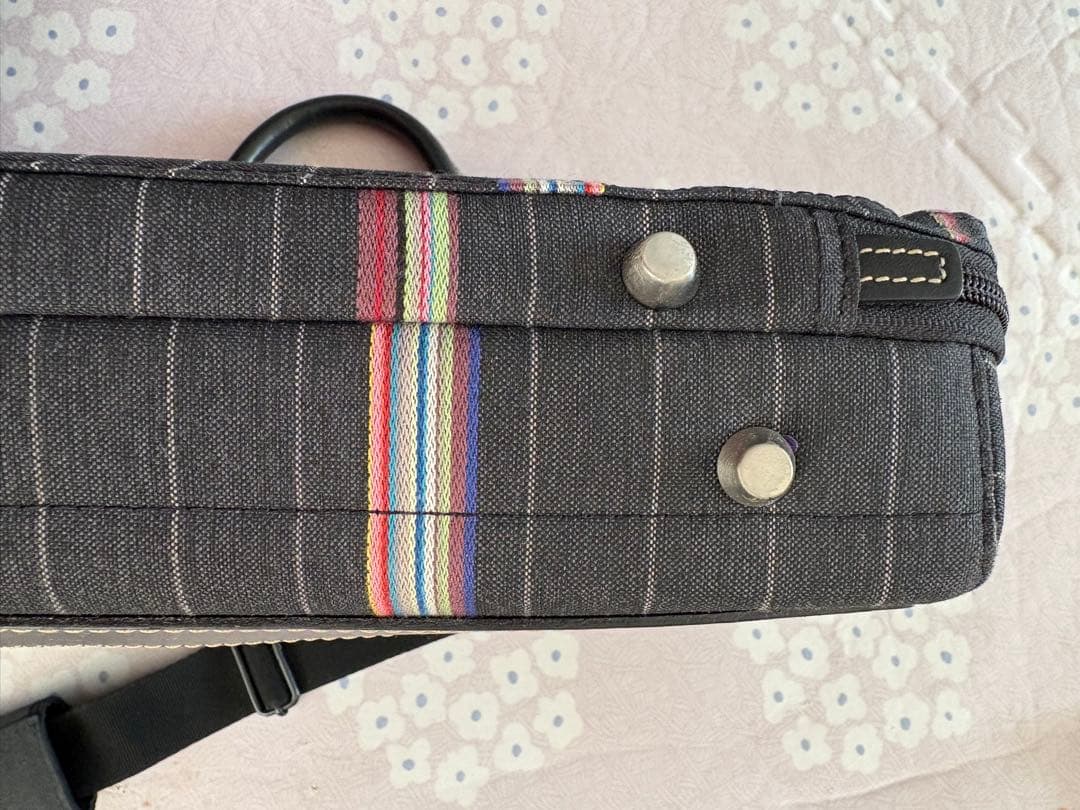 美品 Paul Smith 2wayビジネスバッグ ストライプ