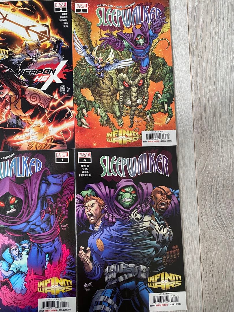 アメコミ スパイダーマン　エックスメン　マーベル　リーフ　 コンプリートセット