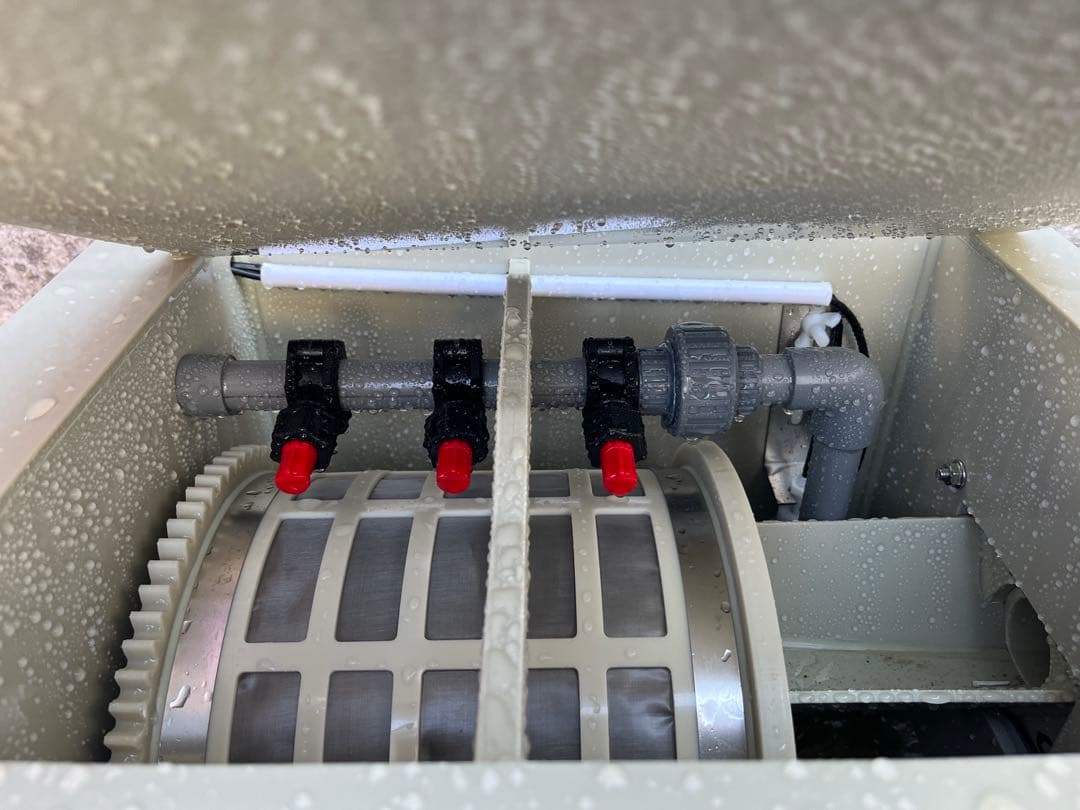 水中ポンプ付き 強制濾過器　ロータリードラムフィルター QL-PM5-D 新品