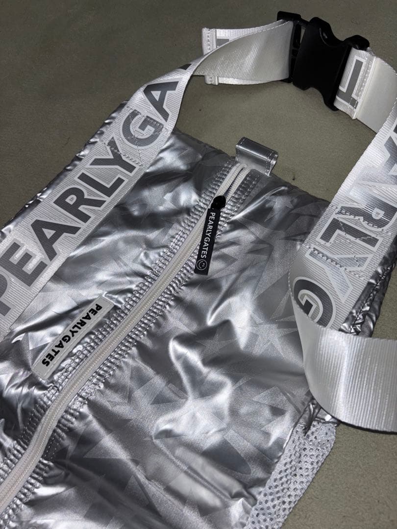 （超美品）パーリーゲイツ、ギザ星柄シリーズ、シューズケース