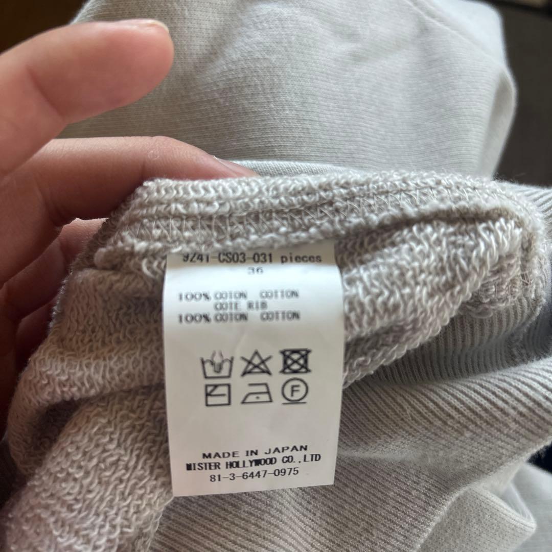 エヌハリウッド 24SS CREW NECK SWEATSHIRT 36