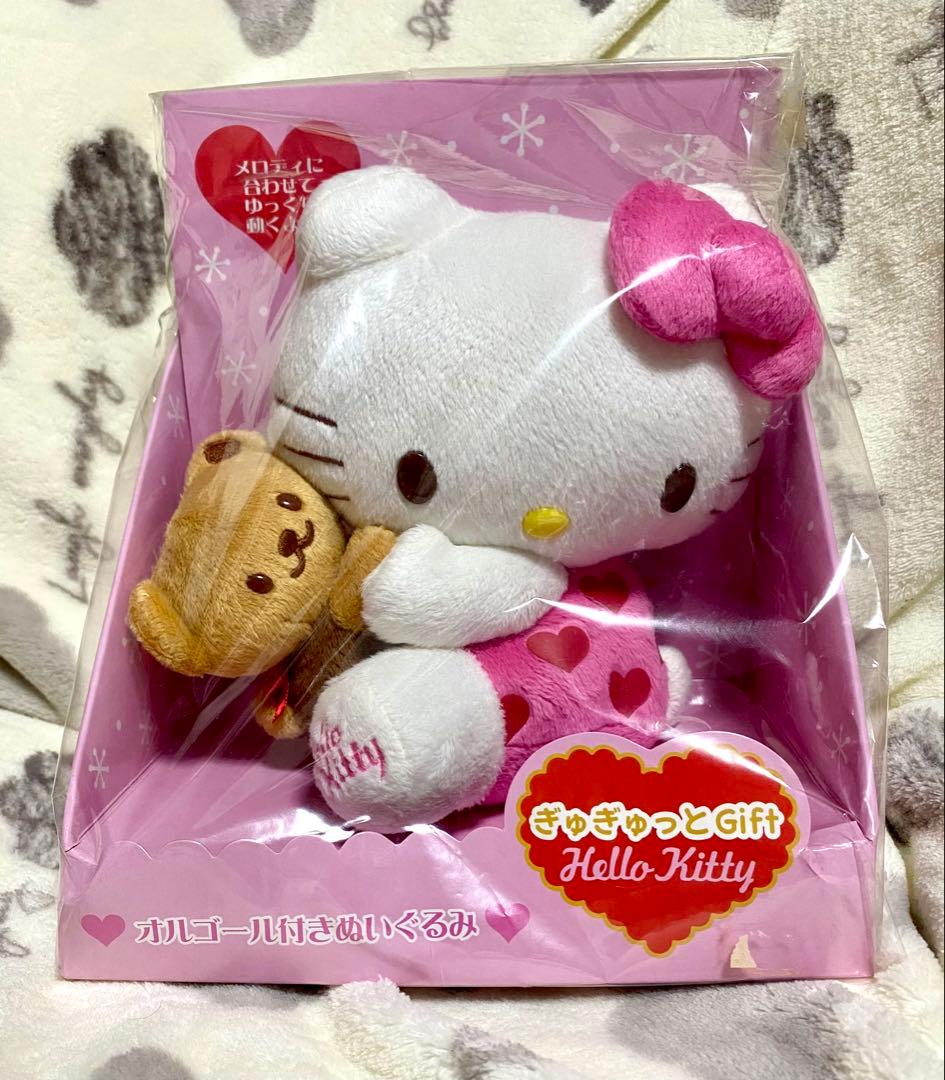 ハローキティ　オルゴール　付き　ぬいぐるみ　当時品