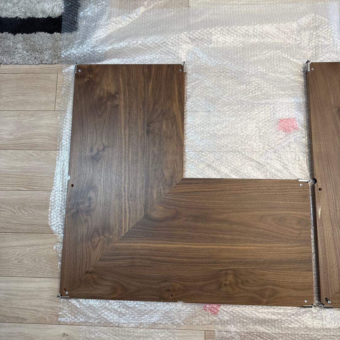 無印良品ステンレスユニットシェルフ・追加棚・コーナータイプ／WN材 幅８４ｃｍ