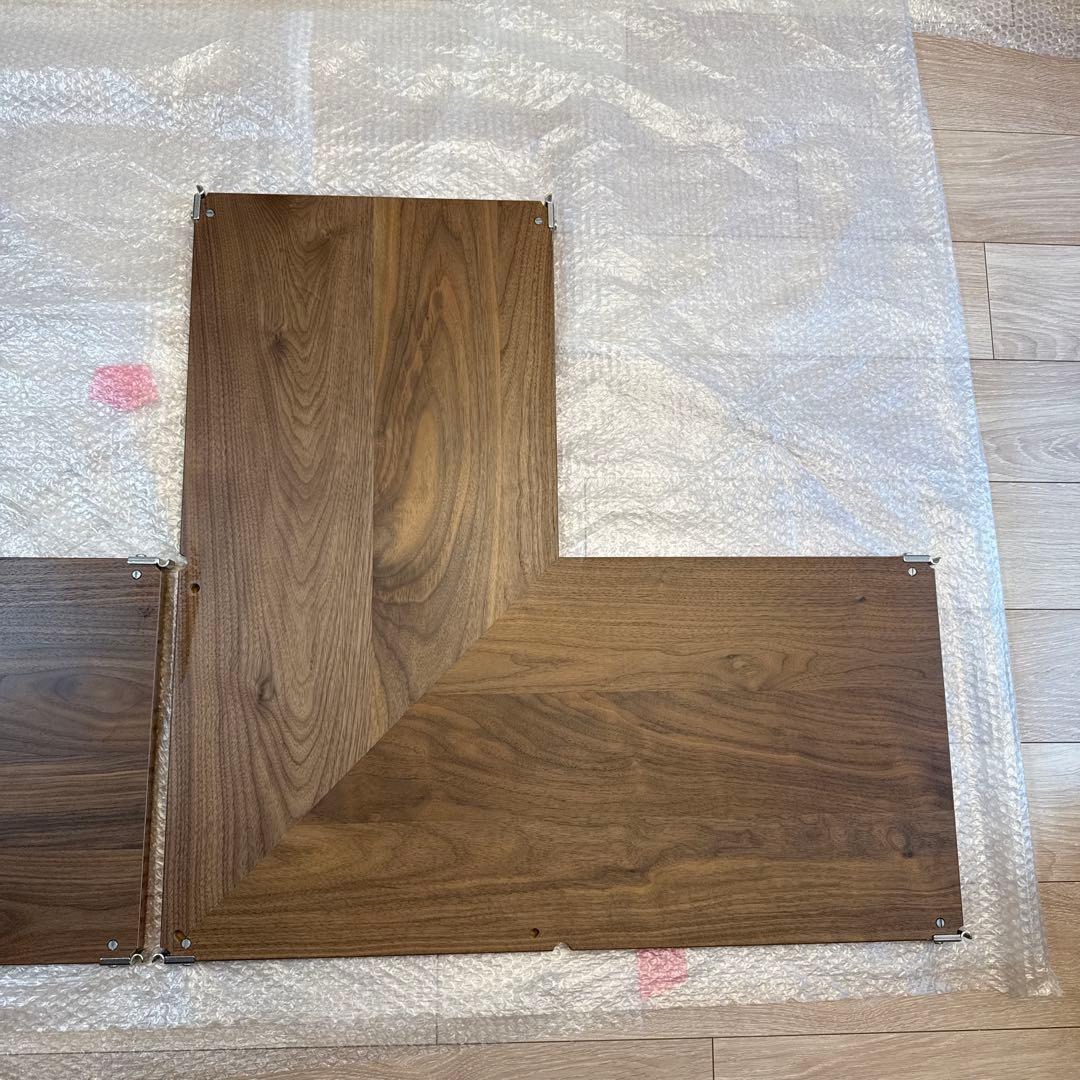 無印良品ステンレスユニットシェルフ・追加棚・コーナータイプ／WN材 幅８４ｃｍ