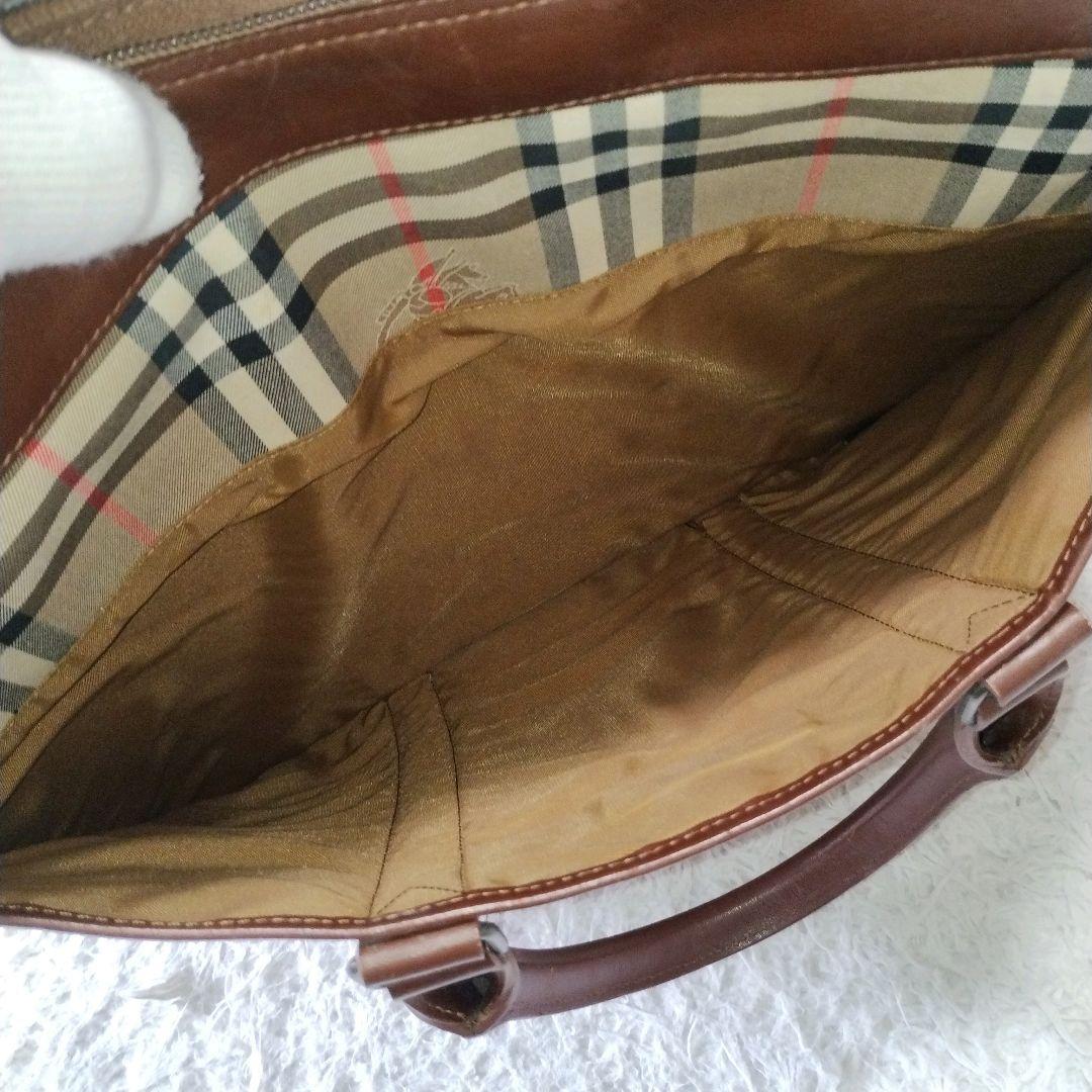 【美品】バーバリー ブリーフケース ノバチェック シャドーホース