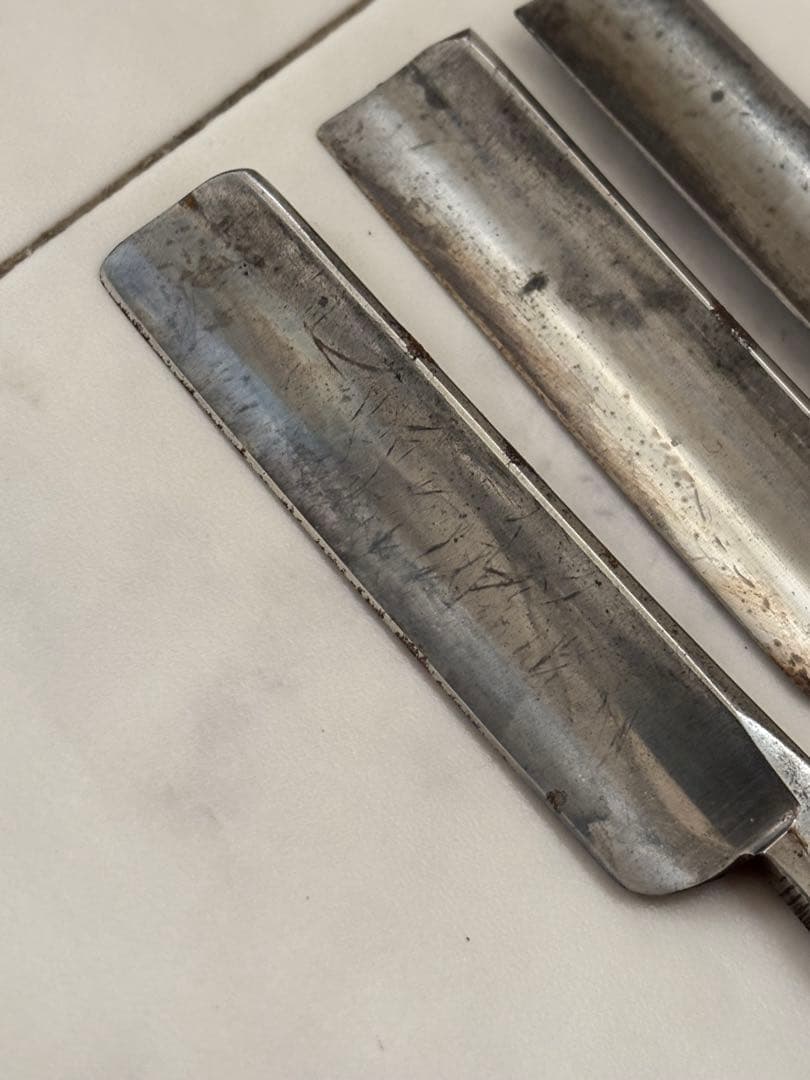 西洋カミソリ　カミソリ 理容道具 理容 塩澤 政明 8000 TRADEMARK