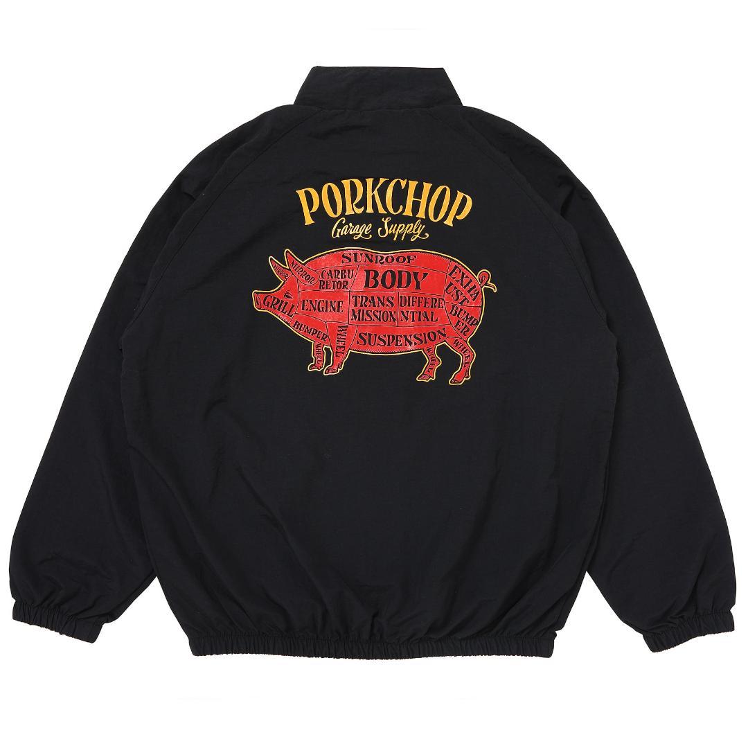 PORKCHOP Garage Supply ナイロンジャケット ブラック