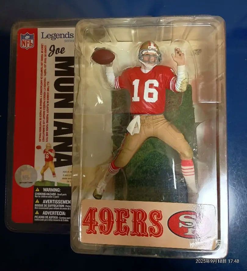 NFL Joe Montana 49ERS フィギュア ジョー　モンタナ