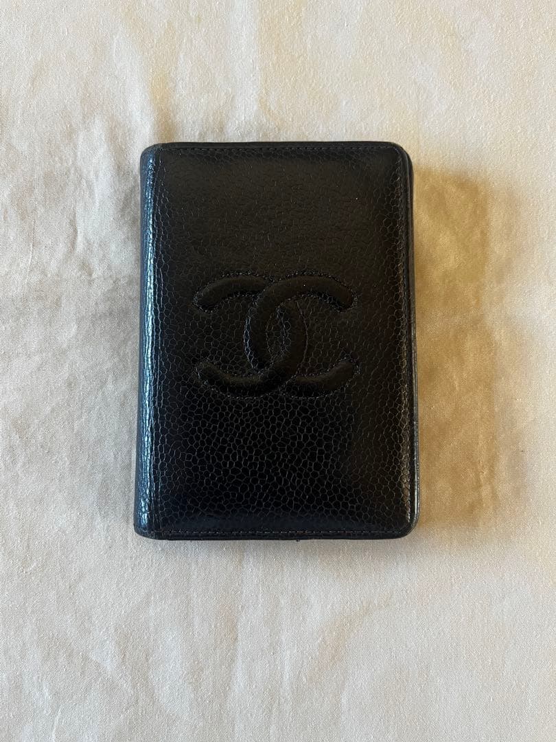 かなこさん専用　CHANEL 名刺ケース　ブラック　レザー　シャネル　名刺入れ