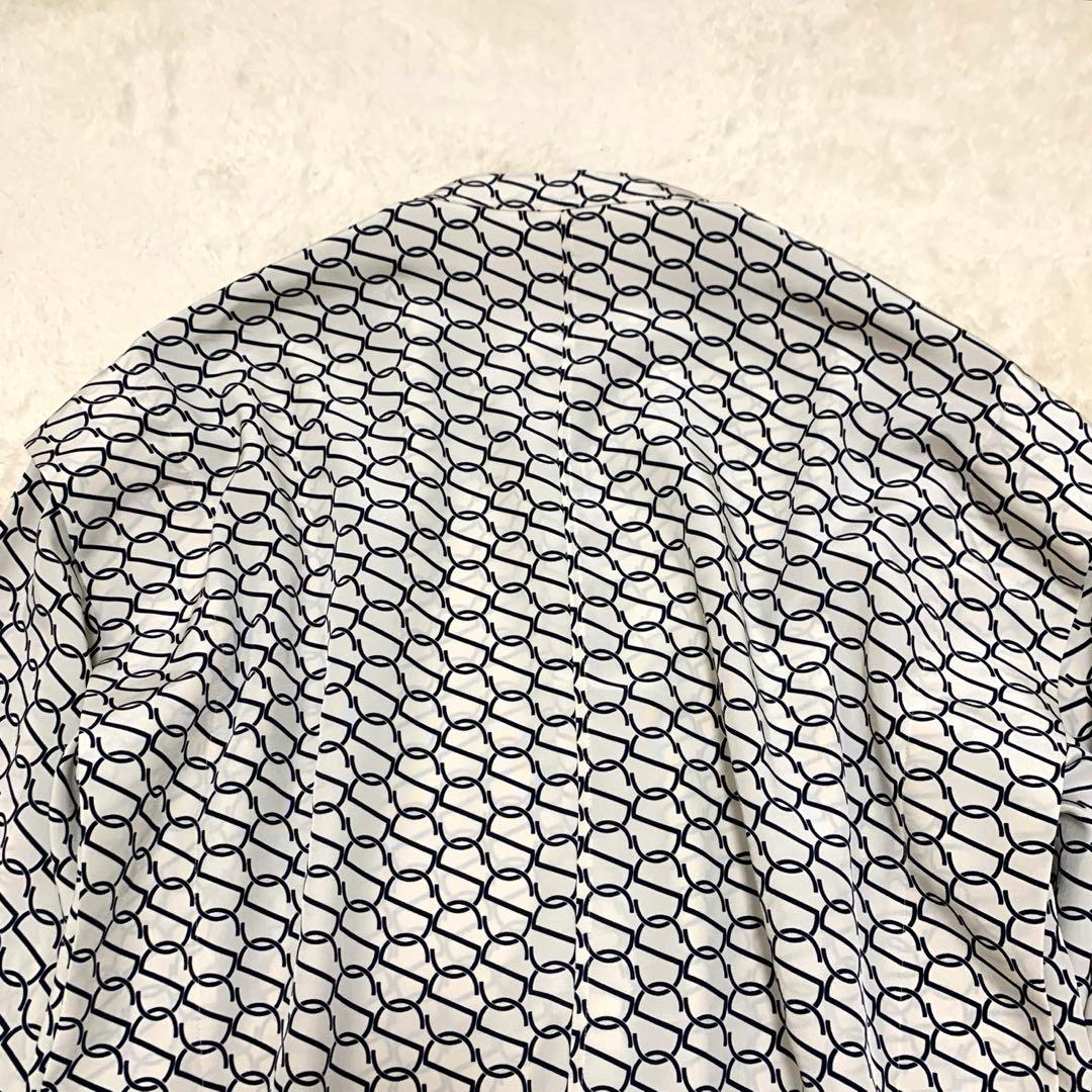 2023 Spick&Span モノグラムプリントレイヤースリーブブラウス 総柄