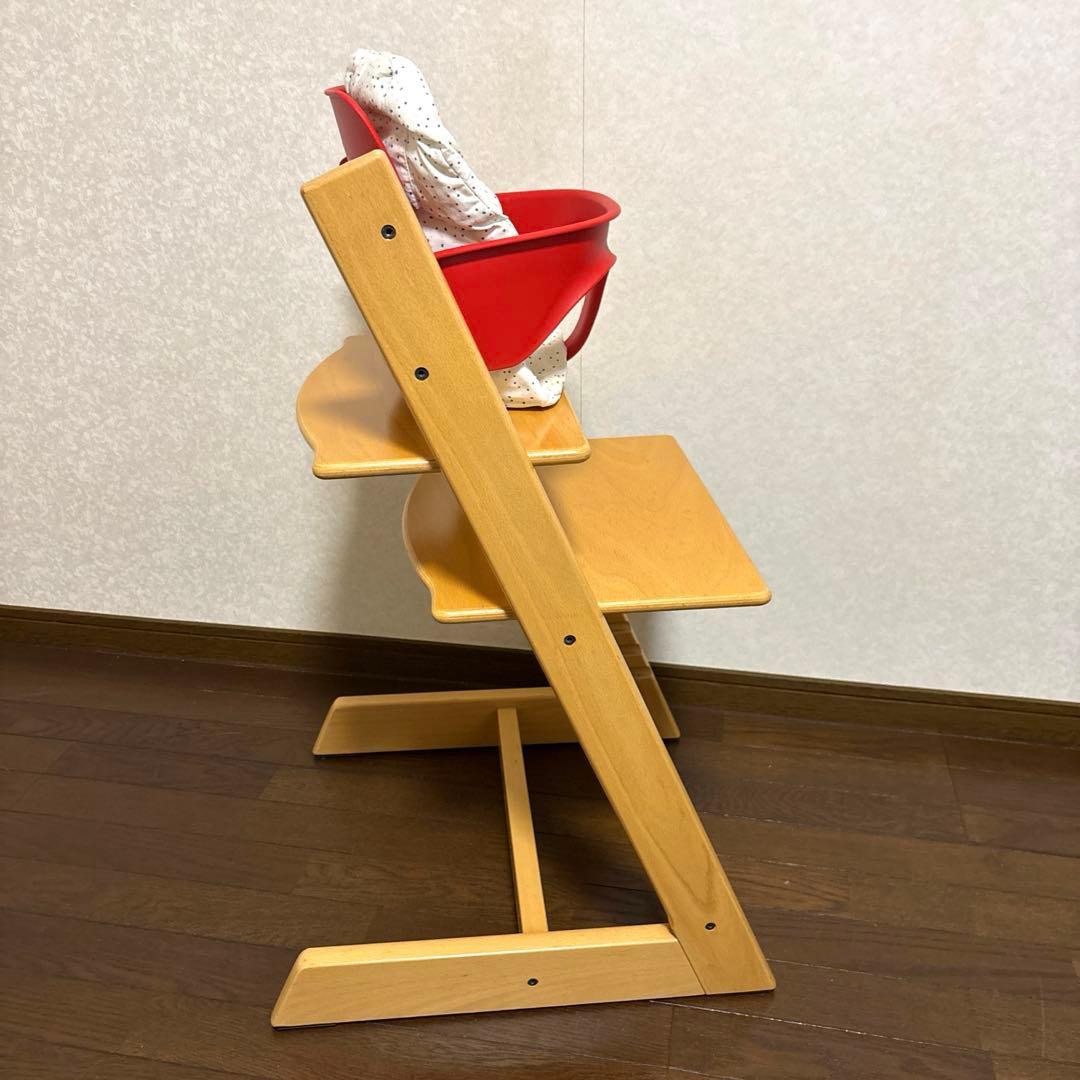 【美品】ストッケ トリップトラップ シリアル６ ベビーセット付き