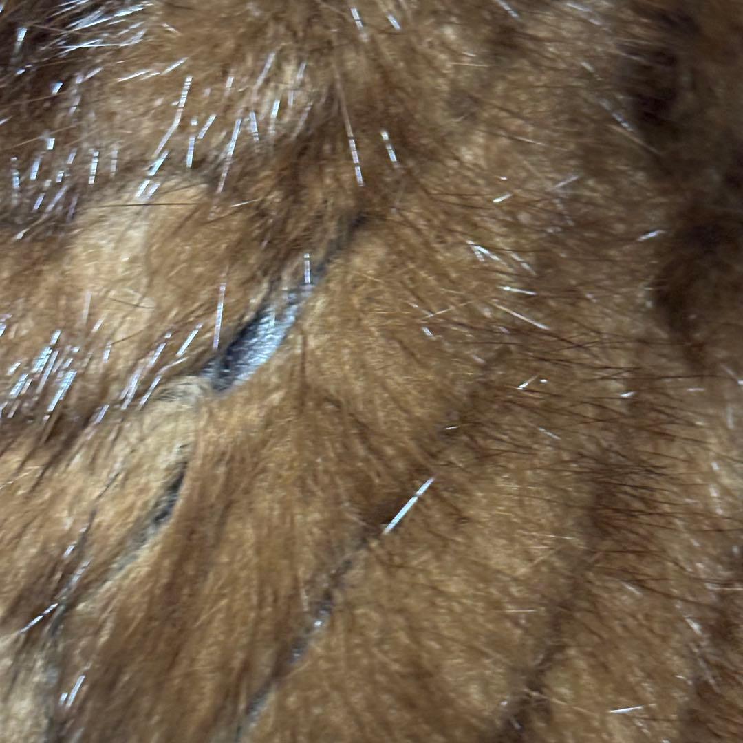 エンバ　ミンク　ファーコート　ダークブラウン　11号