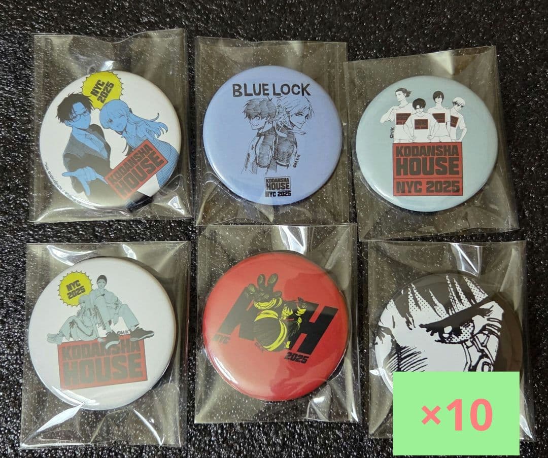 講談社ハウス 缶バッジ 10セット KODANSHA HOUSE アメリカ限定